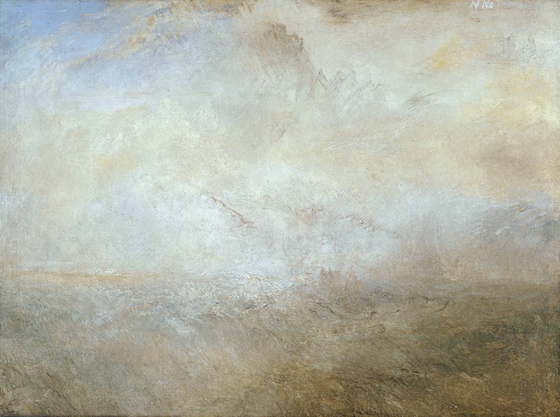 Seascape with Distant Coast circa 1840 Joseph Mallord William Turner 1775-1851 Accepted by the nation as part of the Turner Bequest 1856 http://www.tate.org.uk/art/work/N05516